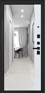 Олимпия ФЛЗ-305 Лофт белый (зеркало)